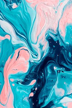 Coloured marble patterns - playful and elegant by Poster Art Shop