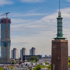 die skyline von rotterdam mit den neuen cooltoren von ChrisWillemsen