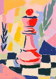 Abstract chess queen by Niklas Maximilian