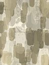 Abstrakte Pinselstriche in neutralem Beige, Taupe und Weiß. von Dina Dankers Miniaturansicht