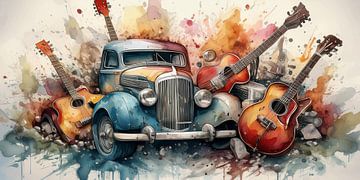 Rockabilly zomeravond van Torfinn Johannessen