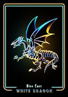 Blauäugiger weißer Drache
