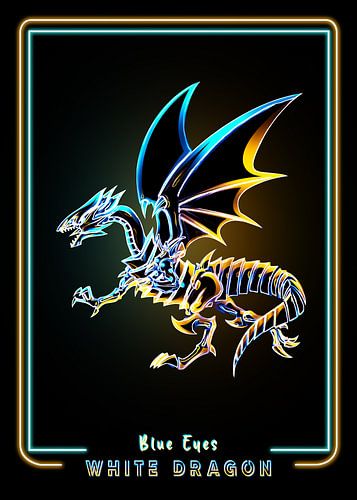 Blauäugiger weißer Drache