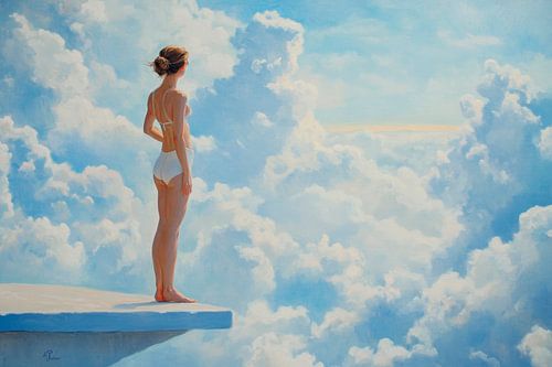 Above the clouds: a moment of freedom
