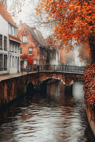 Brugge Brug -  Romantisch Stadsgezicht