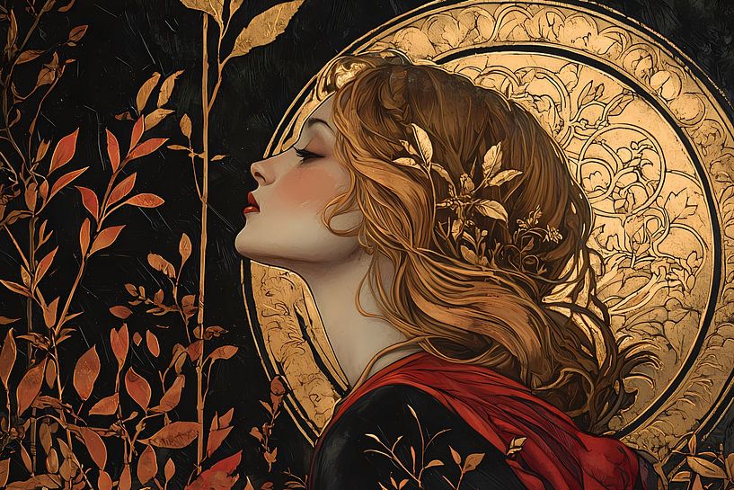 Frau im Herbst von Ariadna de Raadt-Goldberg