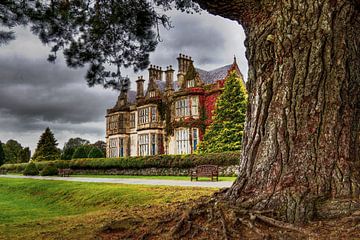 schilderij bewerking van Muckross House (landhuis in Ierland) van Bas Wolfs