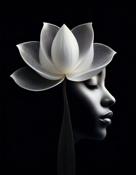 Flower portrait by Bernardine de Laat