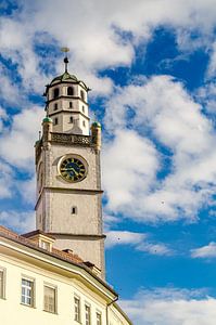 Blaserturm am Marienplatz Altstadt Ravensburg Oberschwaben Deutschland