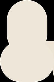 shape 4Black Shapes. Retro style minimalist art II by Dina Dankers