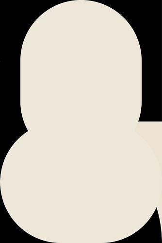 vorm 4Zwarte Vormen. Retro stijl minimalistische kunst II