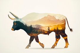 Tierische Landschaftsillusion von Poster Art Shop