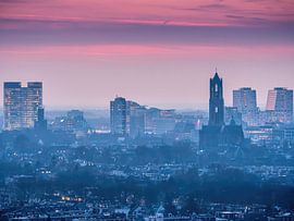 Sonnenuntergang Skyline Utrecht von Mart Gombert