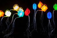 Lichtkunstwerk 'Guardian Angels' tijdens GLOW Eindhoven