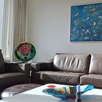 Kundenfoto: Birds in the Almond Blossom von Marja van den Hurk, auf Leinwand