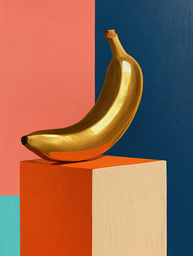 Das Gleichgewicht der goldenen Banane