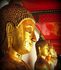 Buddhas in Thailand sur Kim van de Wouw