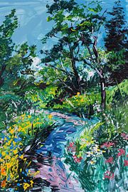 Landscape | Fields | Impressionism by ARTEO Paintings