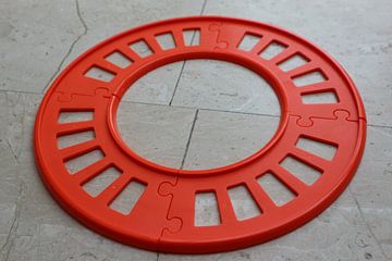 Toy train track without train