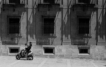 Scooter in Madrid by Rob van Dam