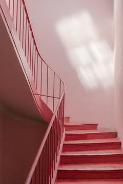 Roze trap II van Wianda Bongen