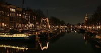 Amsterdam Waalseilandgracht avec Montelbaanstoren par FotoBob Aperçu