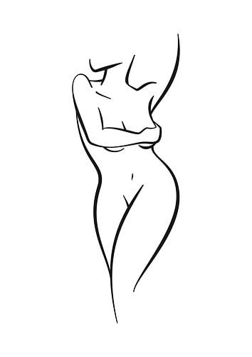 Female Line Art II van Creativity Building