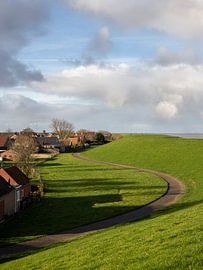 View on the dike near Moddergat by Natalia Balanina