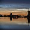 Lichtende nachtwolken boven de Zaanse Schans van Jeroen de Jongh Fotografie