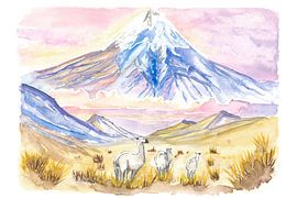 Der majestätische Vulkan Cotopaxi erhebt sich über dem ecuadorianischen Hochland von Markus Bleichner