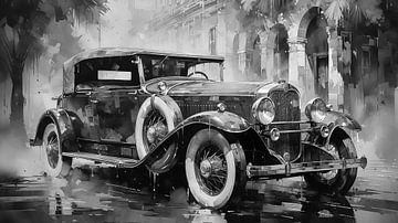 Vintage cars in the city of the 1920s by Animaflora PicsStock