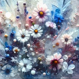 Composition florale de rêve sur Sabine Wagner