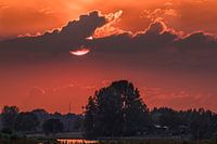 Sonnenuntergang über der Betuwe