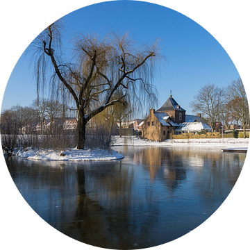 kasteel meezenbroek gezien vanuit het park van Francois Debets