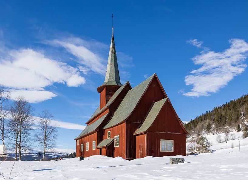 The Hegge stave church in Norway by Adelheid Smitt