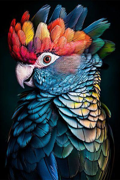 Bunter und detaillierter Papagei von Art & Soul Creations