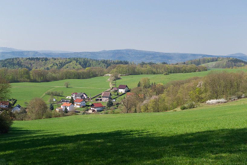 Vallei Brotterrode Oost-Duitsland von Hans Oudshoorn