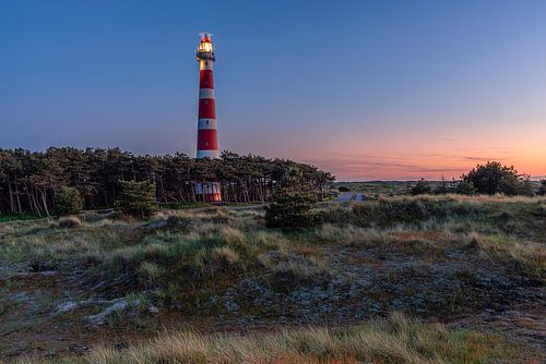 Leuchtturm auf der Watteninsel Ameland, Niederlande.