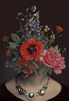Selbstbildnis mit Blumen 15 (inkognito)