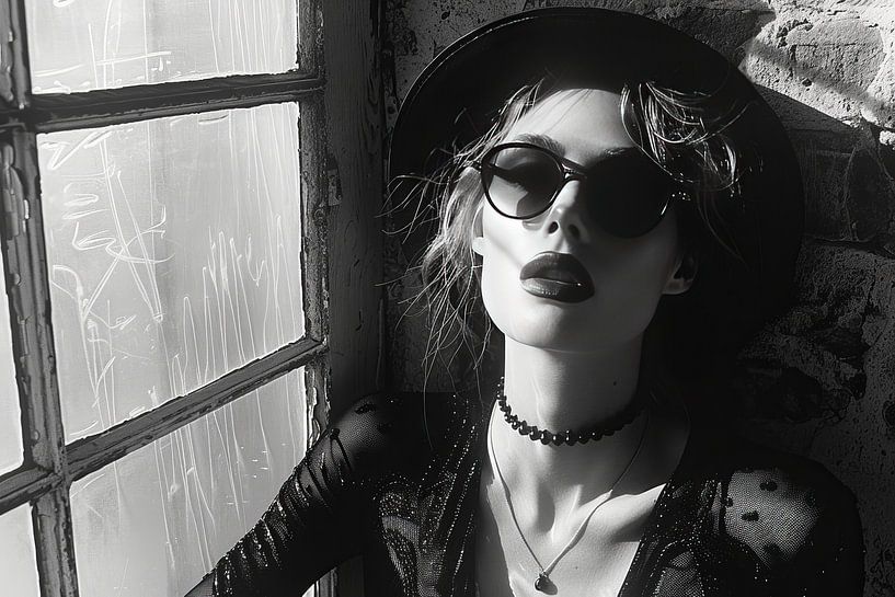 Woman with sunglasses by Dunto Venaar