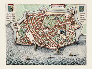 Plattegrond Harderwijk - 1649