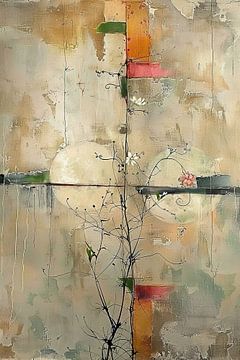 Abstract Nature Painting | Coloured Silence by Art Whims