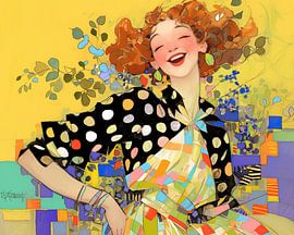 Porträt einer Frau von Blickfänger Gemälde