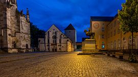 Cathedral Square in Regensburg by Rainer Pickhard