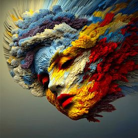 Porträt-Explosion von Preet Lambon