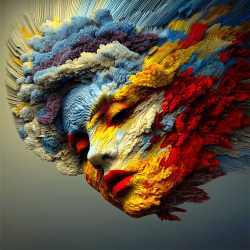 Portret Explosie van Preet Lambon