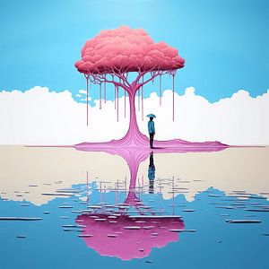 Rosa Baum Reflektion