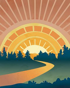Zum Sonnenuntergang