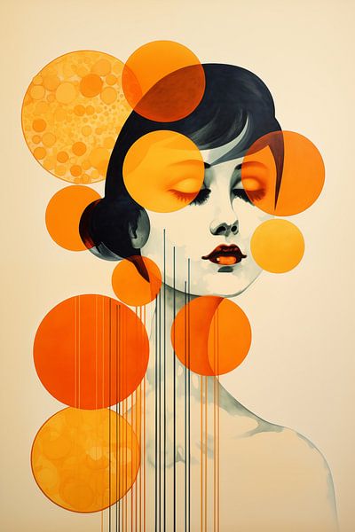Vrouw abstract van Bert Nijholt