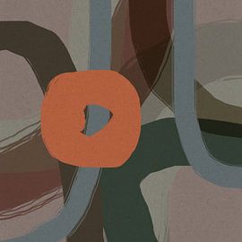 Expressions pastel : Art abstrait minimaliste n° 10 sur Dina Dankers